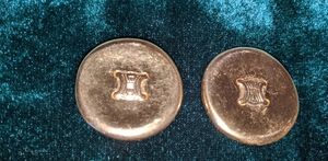 Celine Vintage Gold Tone Clip on Earrings